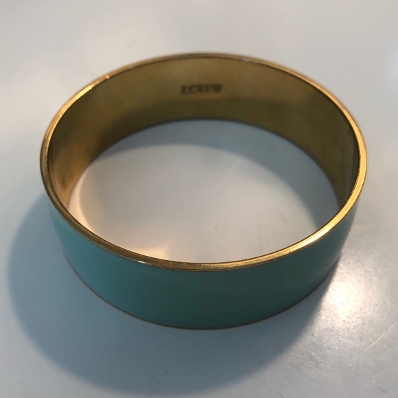 J. Crew Enamel Bangle Bracelet in Teal - Picture 2 of 8